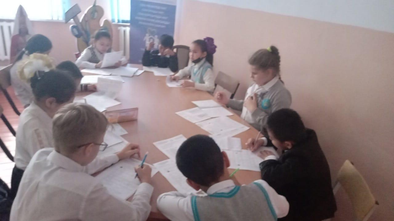 Ы.Алтынсарин орта мектебінде 5-6 сынып оқушыларына арналған Республикалық олимпиаданың мектепішілік кезеңі өтті.